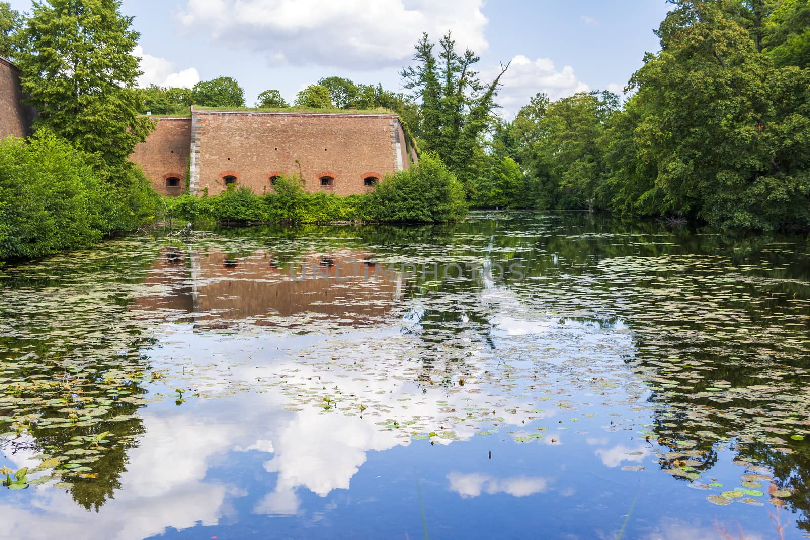 Spandau Citadel wall view from the water by ankarb