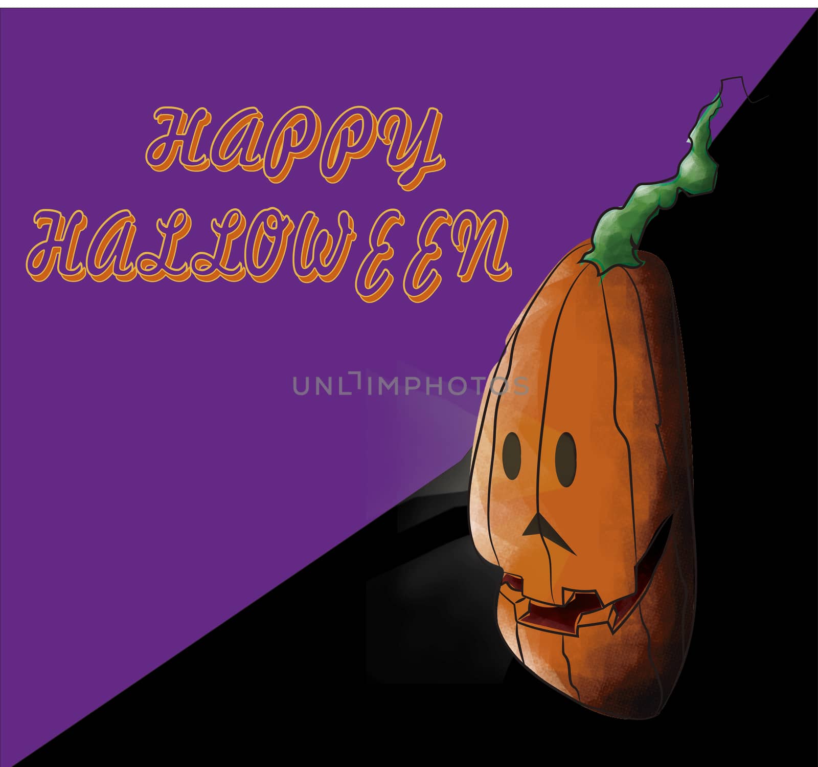 cartoon halloween pumpkin by osvaldo_medina