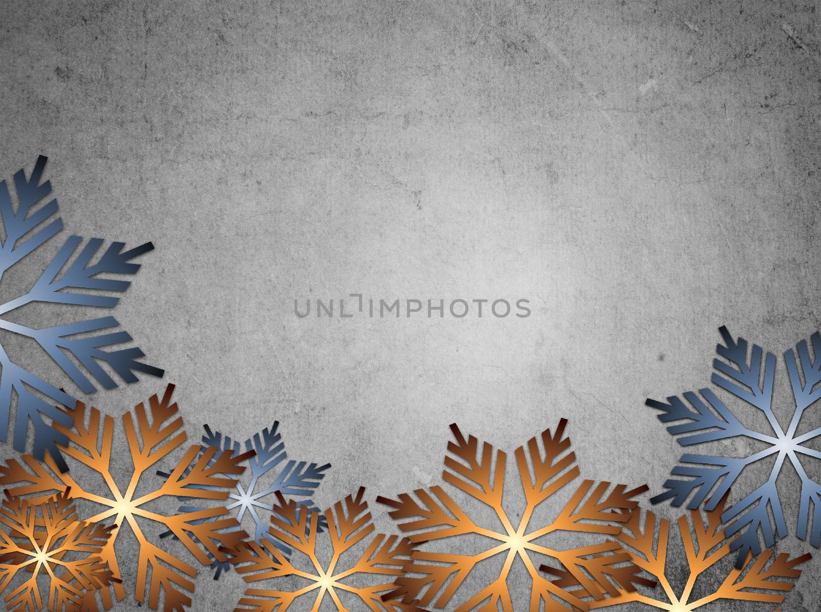 Christmas background with colorful snowflakes design, with space for text