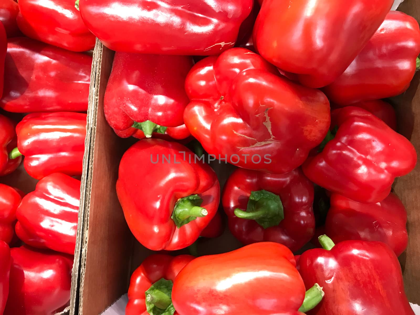 Close-Up Of Sweet Red Peppers by nenovbrothers