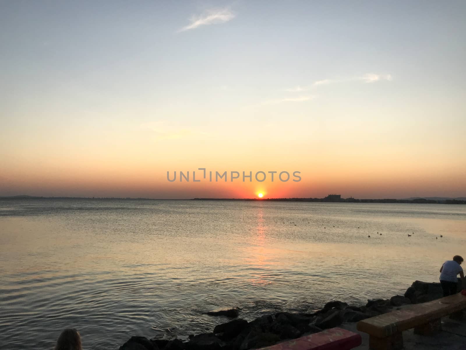 Pomorie, Bulgaria - September 12, 2019: Beautiful View From The Center Of The Sea Town.