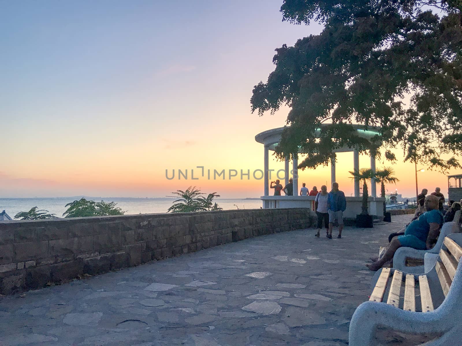 Pomorie, Bulgaria - September 12, 2019: Beautiful View From The Center Of The Sea Town. by nenovbrothers