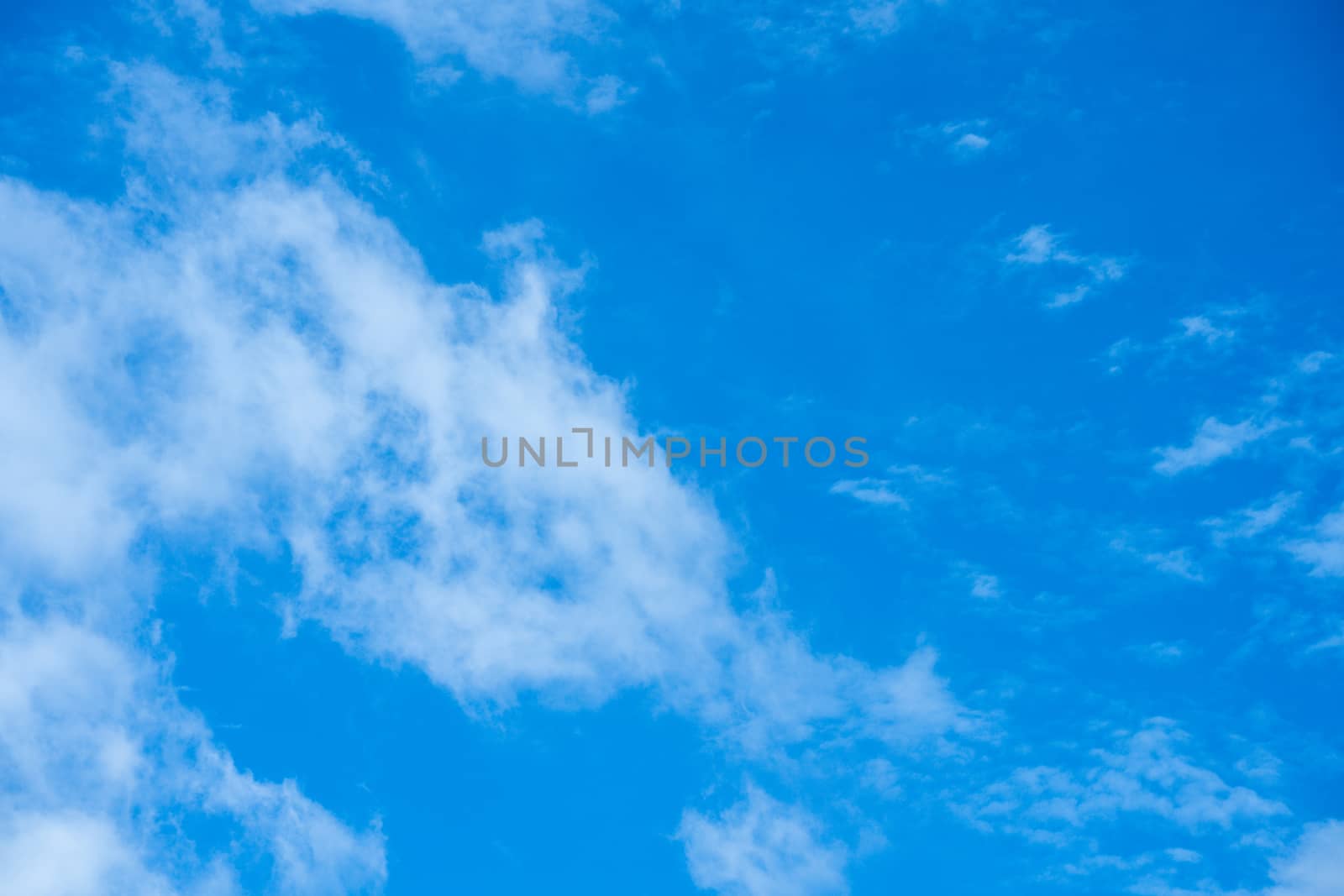 The Blue sky with cloud. Beautiful natural of sky abstract or background.