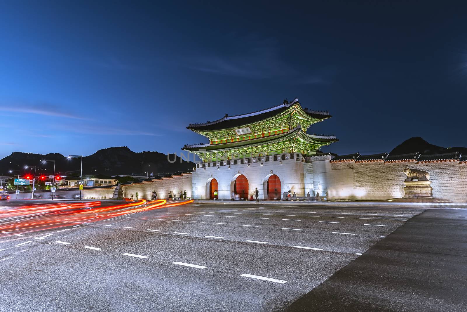 Gyeongbok palace in Seoul City, South Korea.
