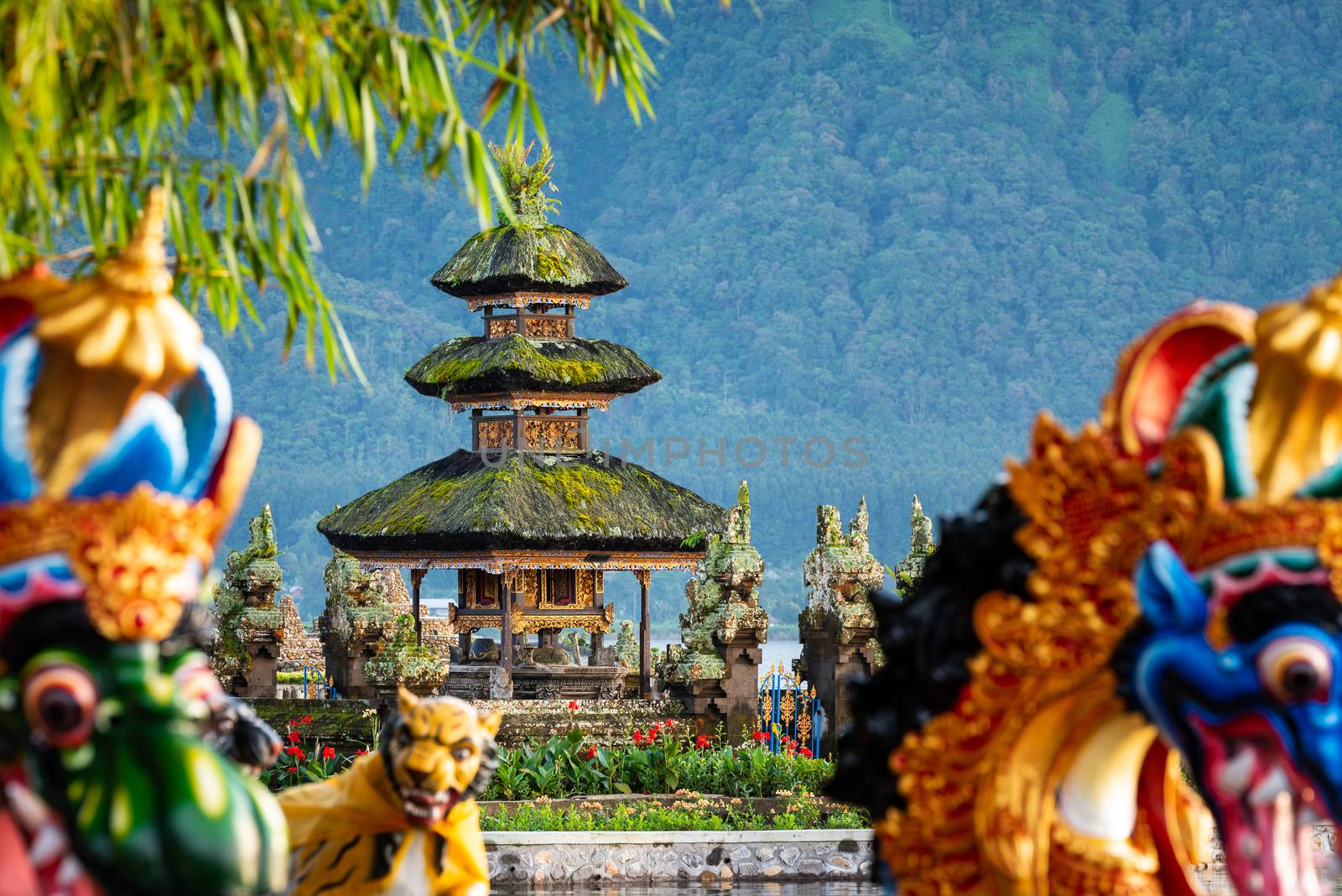 Ulun Danu Beratan temple smallest shrine in Bali, Indonesia