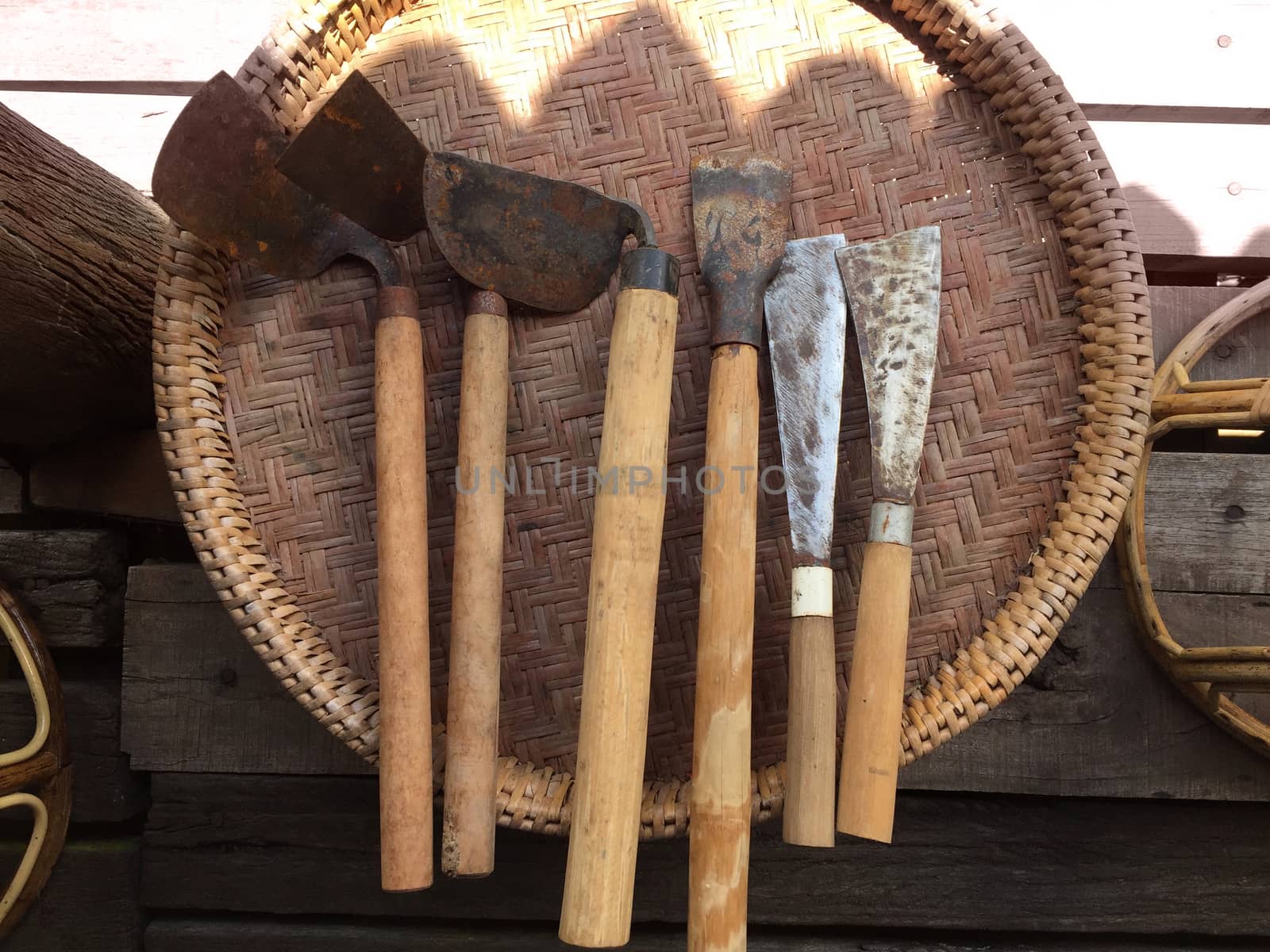Set of Thai gardening hoes on  Mad