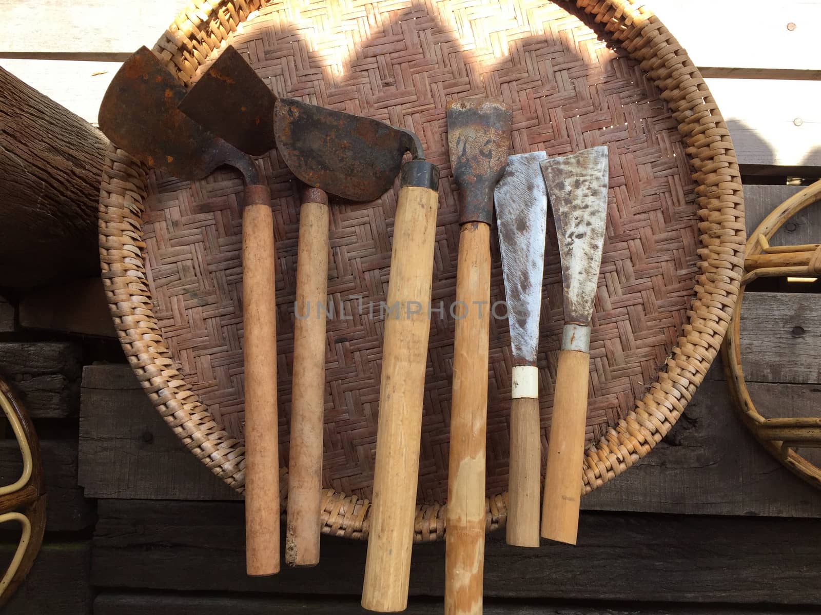 Set of Thai gardening hoes on  Mad