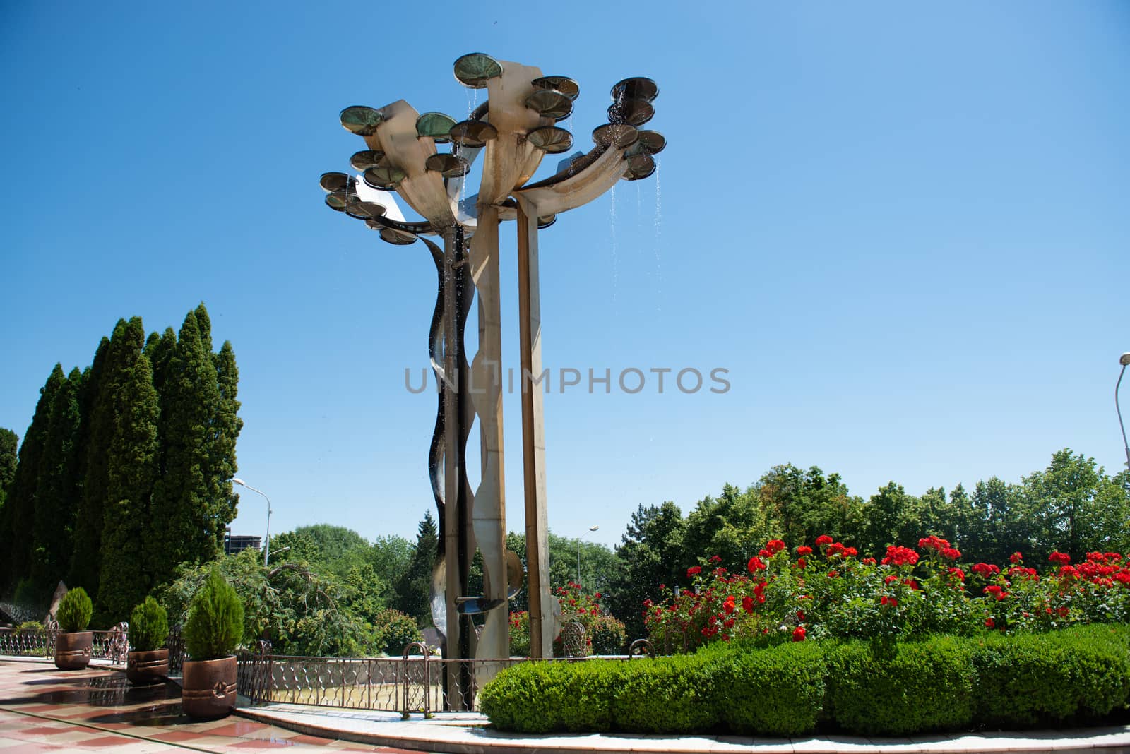 fountain on the territory of the sanatorium by marynkin