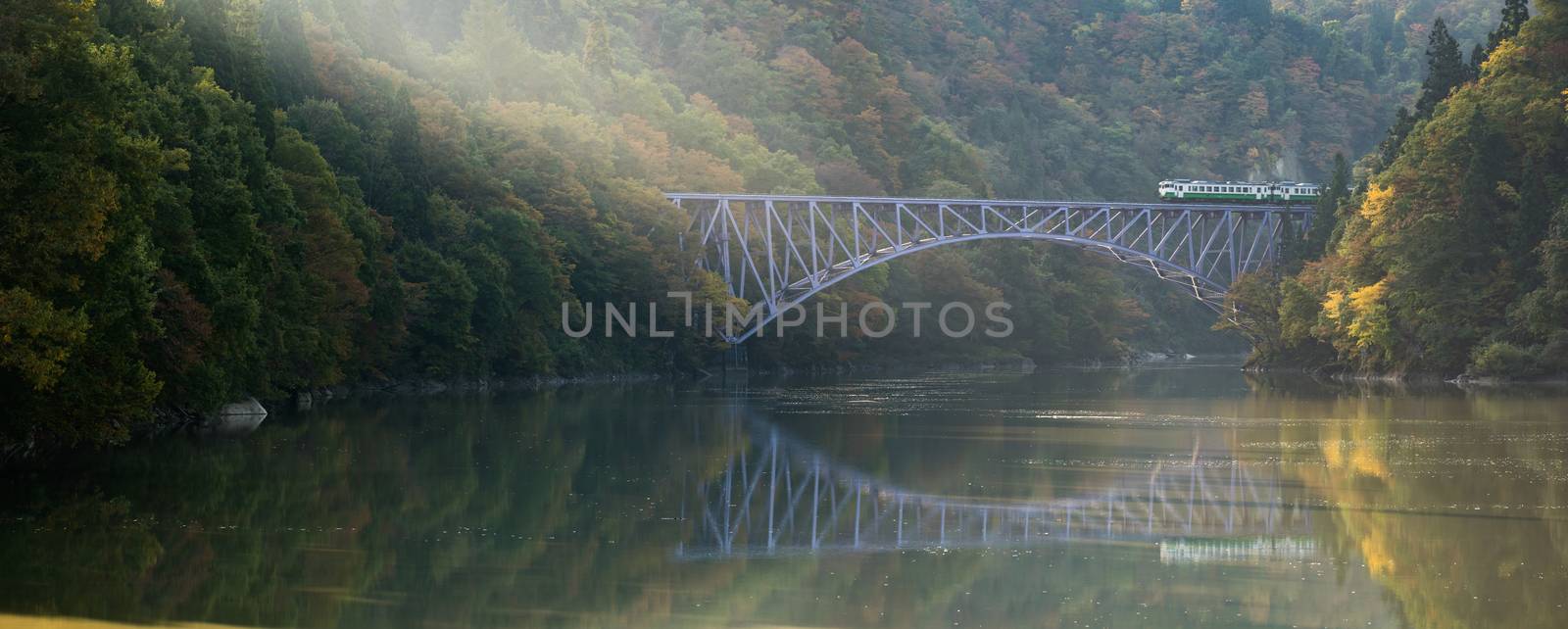 Fukushima First Bridge Tadami River Japan by vichie81