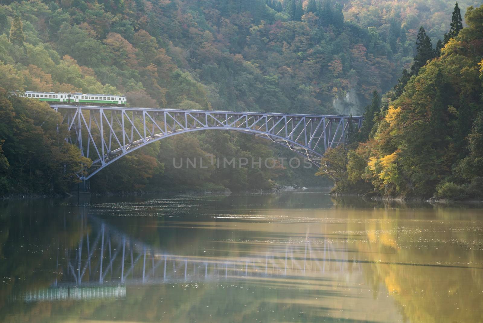 Fukushima First Bridge Tadami River Japan by vichie81