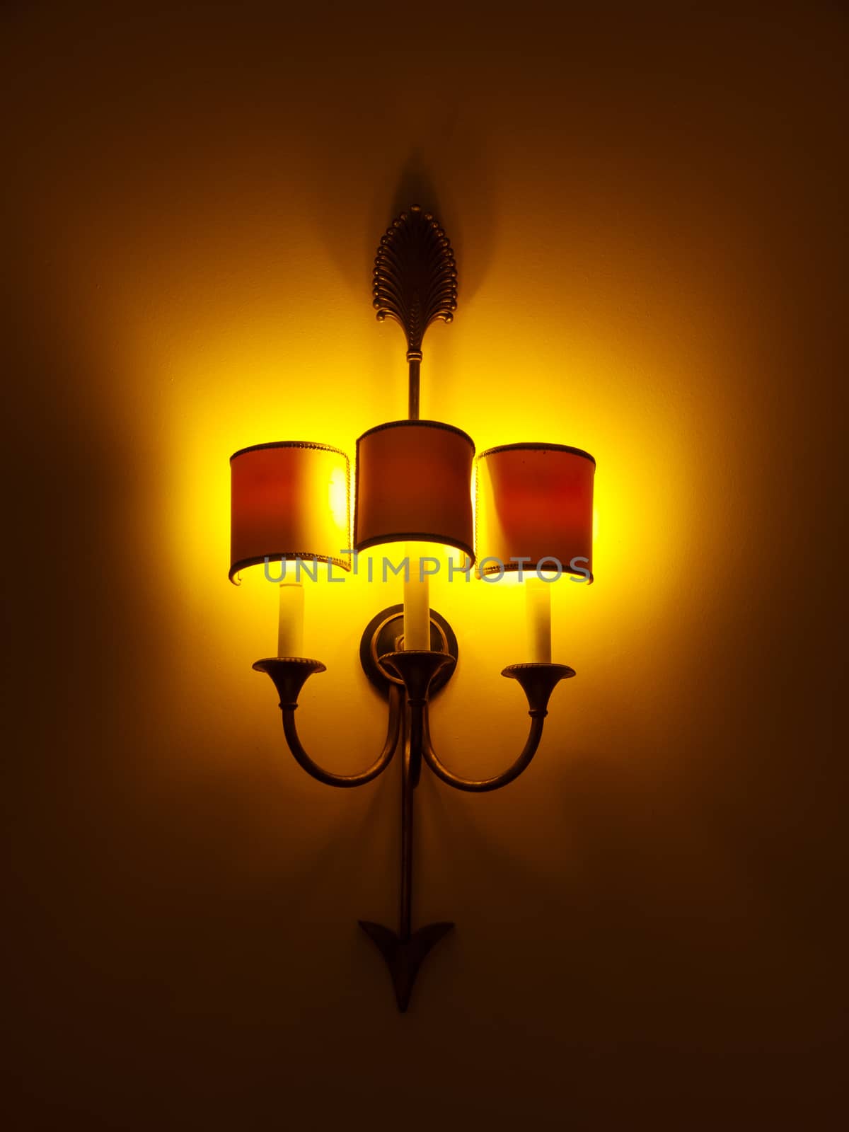 Beautiful retro luxury interior lighting lamp at the wall by ankarb