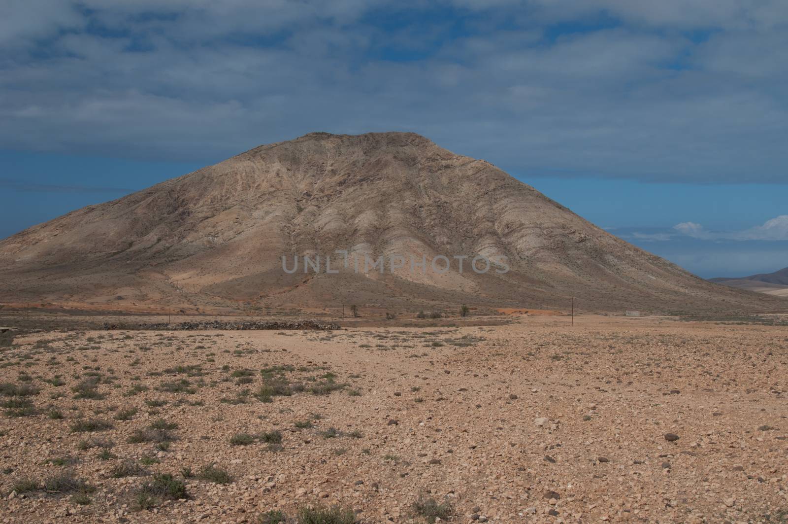 Tindaya Mountain. Tindaya Mountain Natural Monument. La Oliva. Fuerteventura. Canary Islands. Spain.