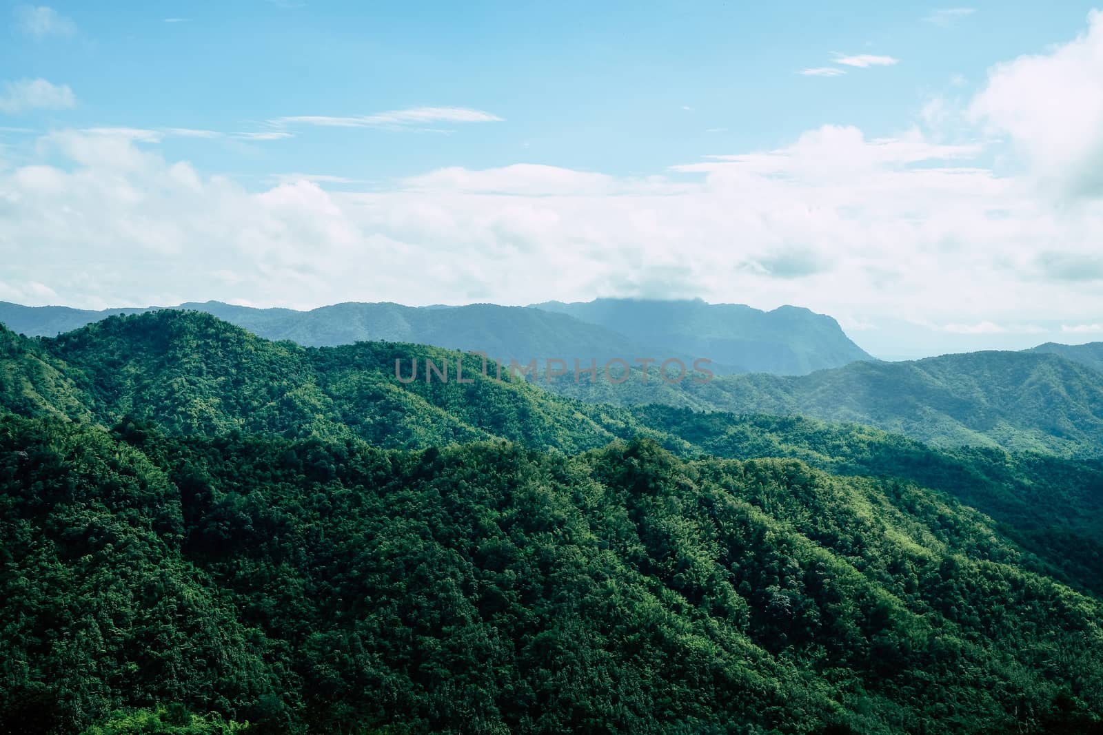 View of Mountains at Khao Kho District Phetchabun Province, northern Thailand.