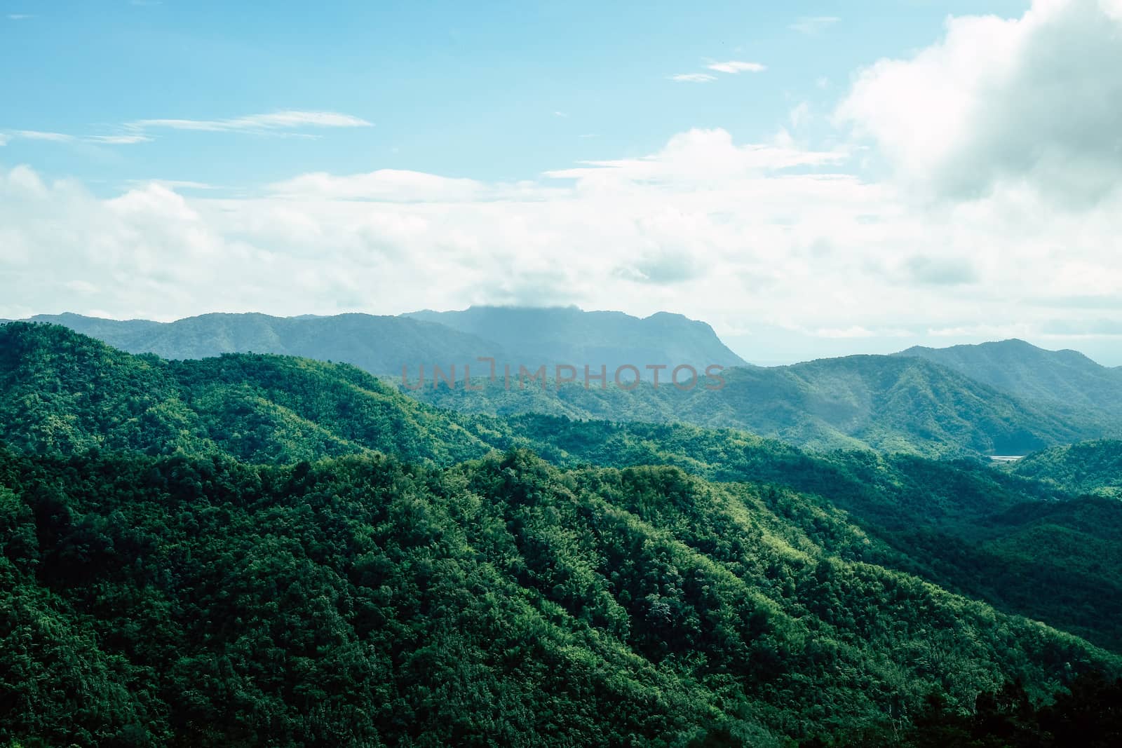 View of Mountains at Khao Kho District Phetchabun Province, northern Thailand.