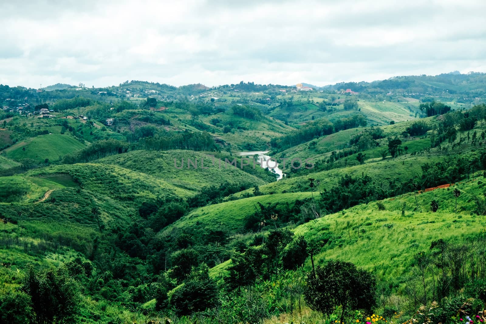 View of Mountains at Khao Kho District Phetchabun Province, northern Thailand.