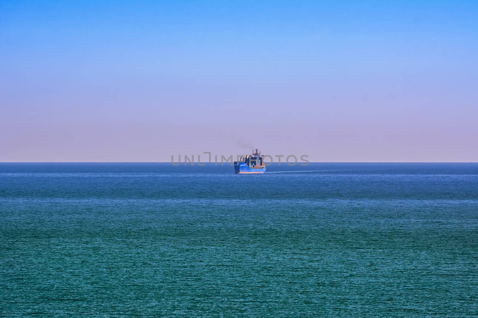 Container ship in the Black Sea