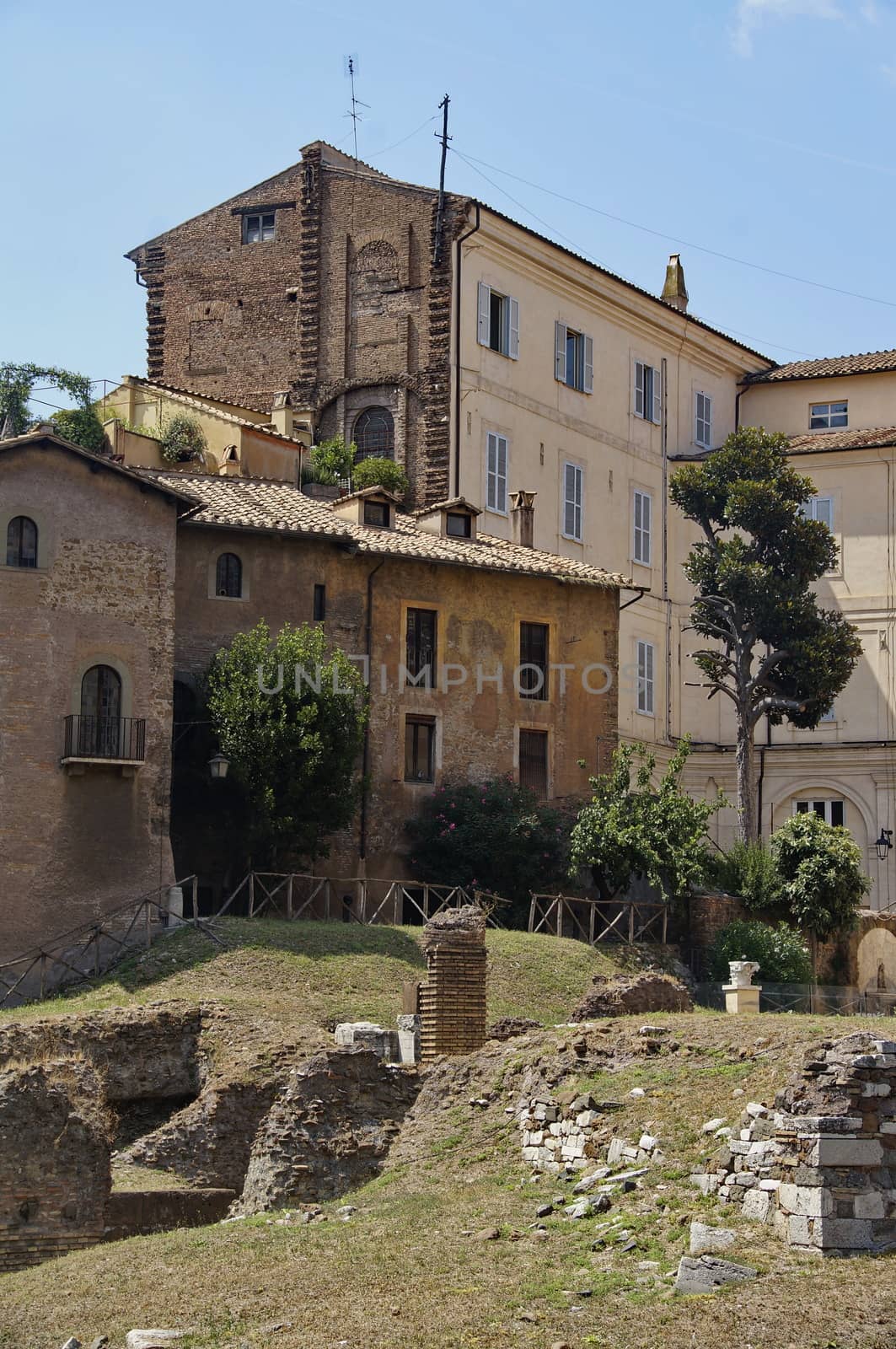 Photo of Santa Rita da Cascia in Campitelli, view from Via del Foro Piscario, Rome, Italy