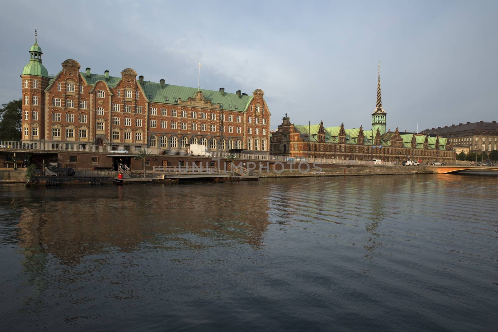 Panoramic view on Christiansborg Palace and Stock Exchange over the channel in Copenhagen, Denmark
Copenhagen, Denmark on the Nyhavn Canal.