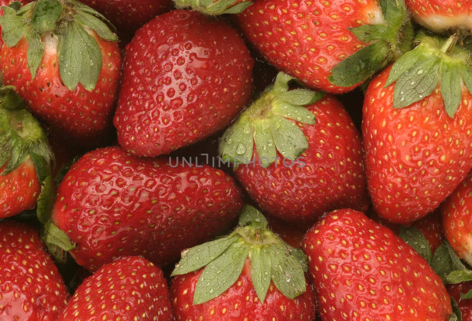 Fresh strawberries background
