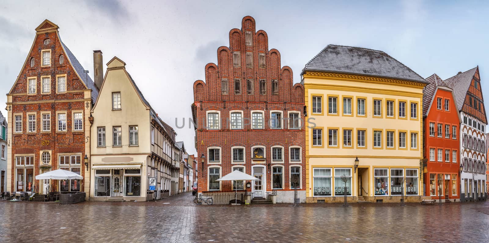Historical market square, Warendorf, Germany by borisb17