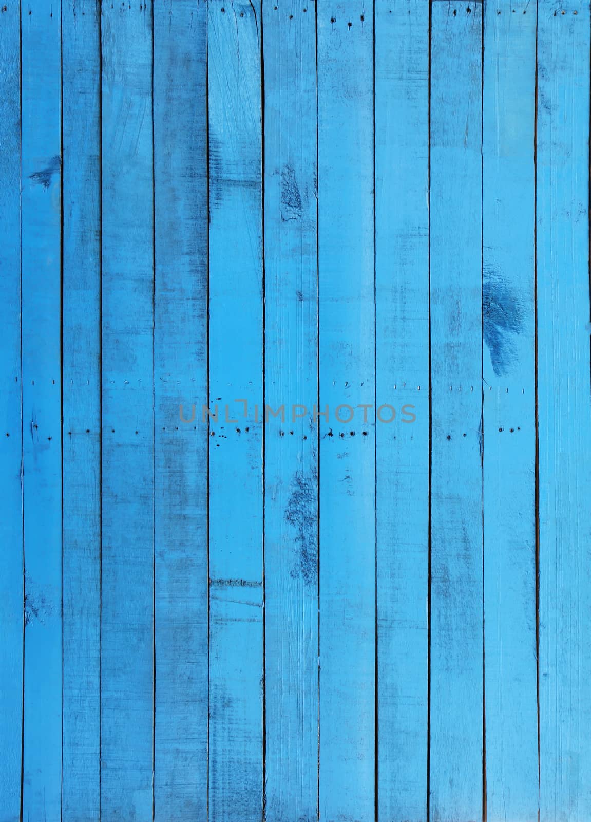 Blue textures of old wooden wall background.