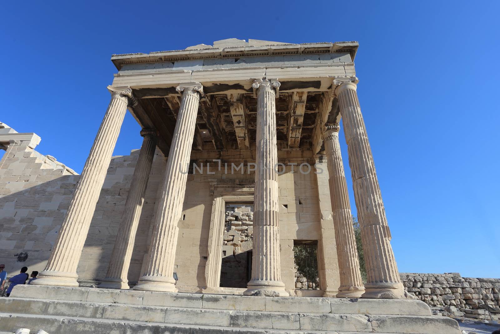 Atene, Grecia - 21 luglio 2019: Il Partenone sull'Acropoli di Atene patrimonio dell'Unesco