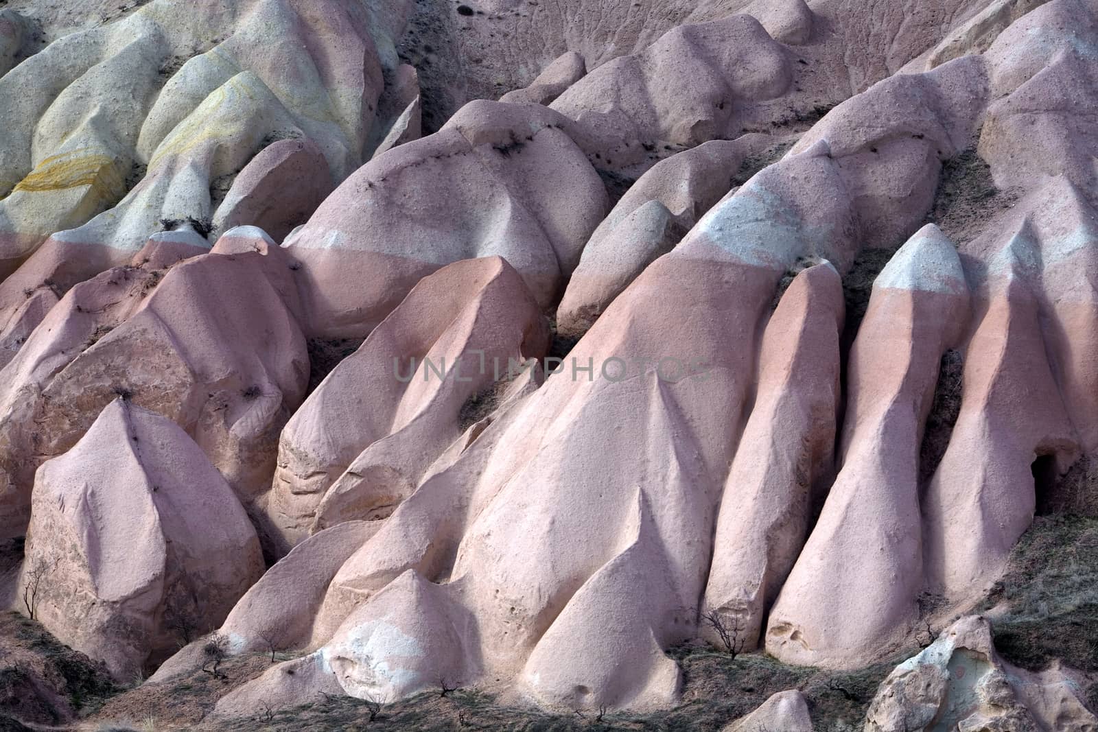 Sandstone formations in Cappadocia, Turkey