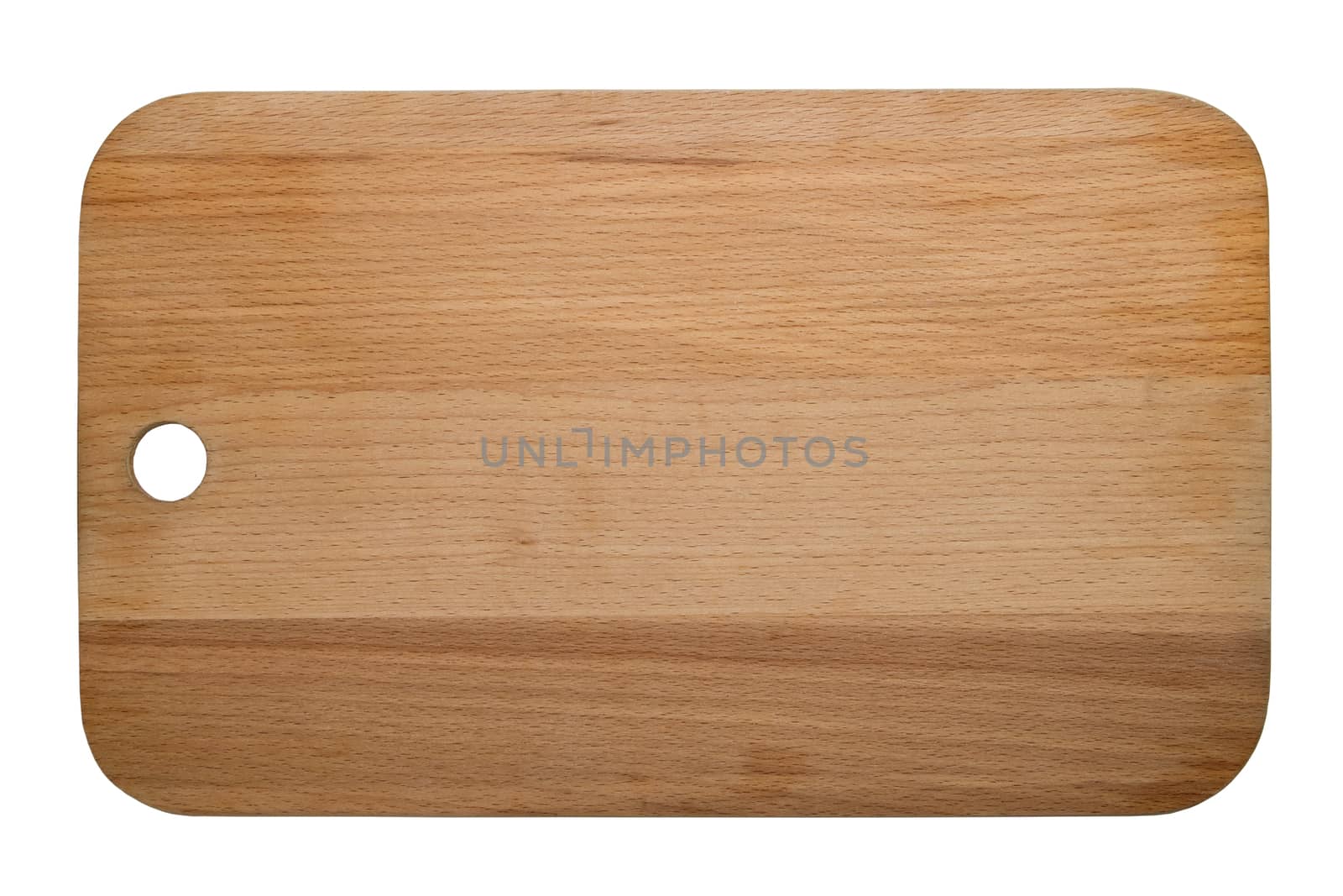  wooden cutting board  isolated on white background