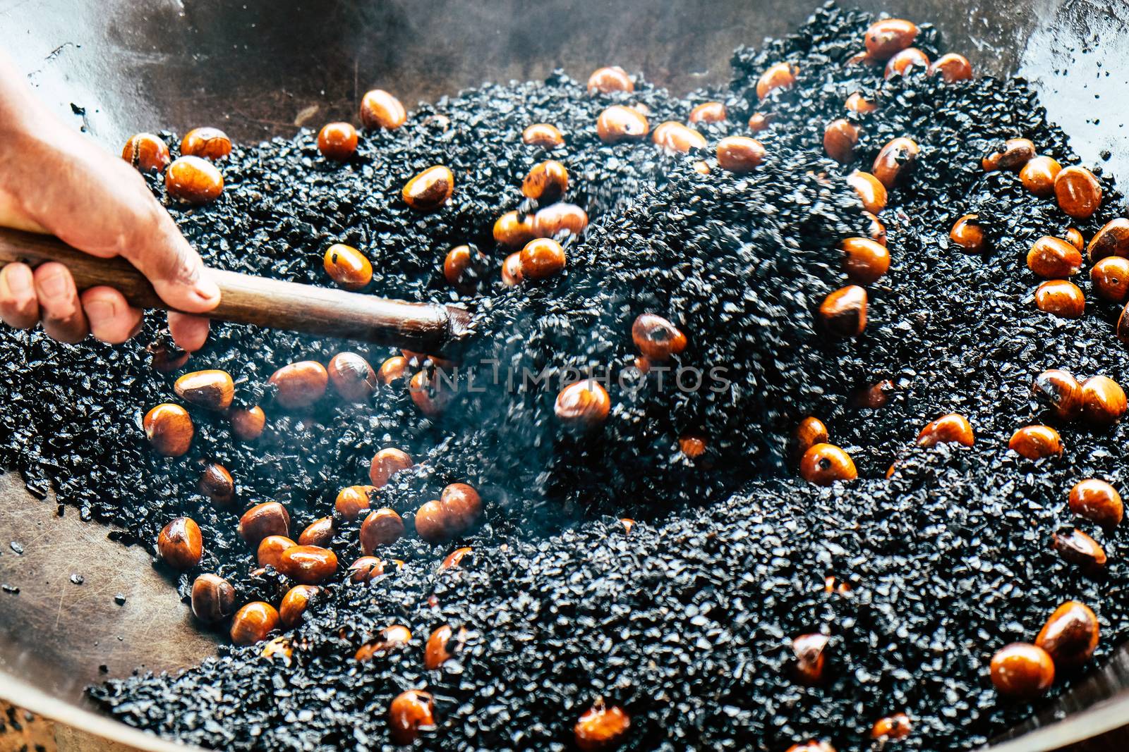 image of Chestnut roasting background