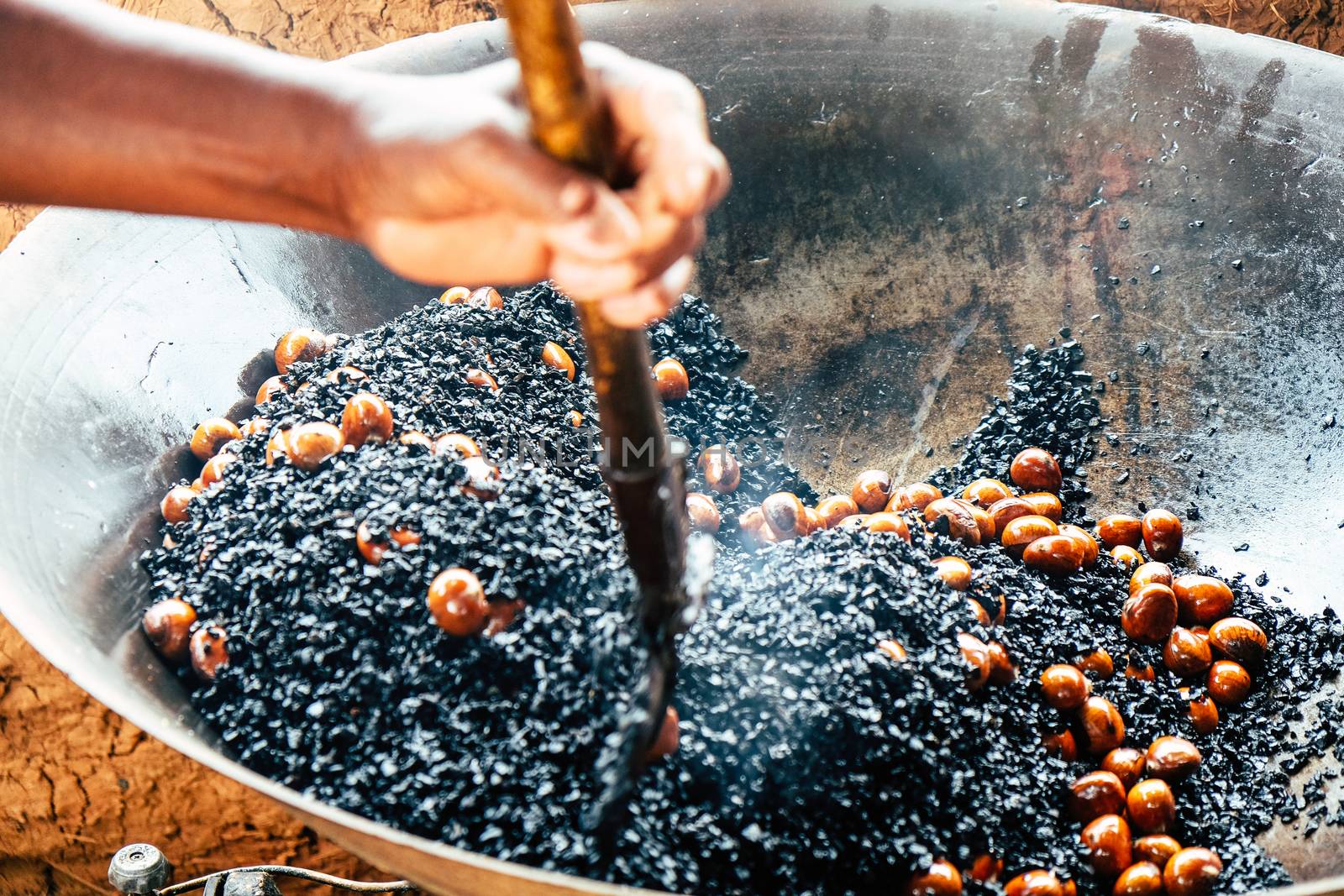 image of Chestnut roasting background