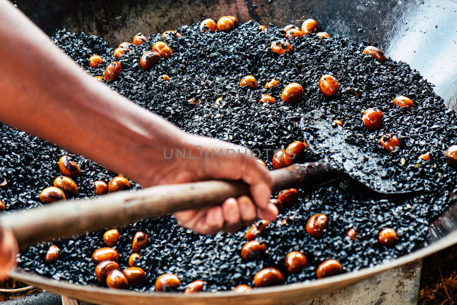 image of Chestnut roasting background