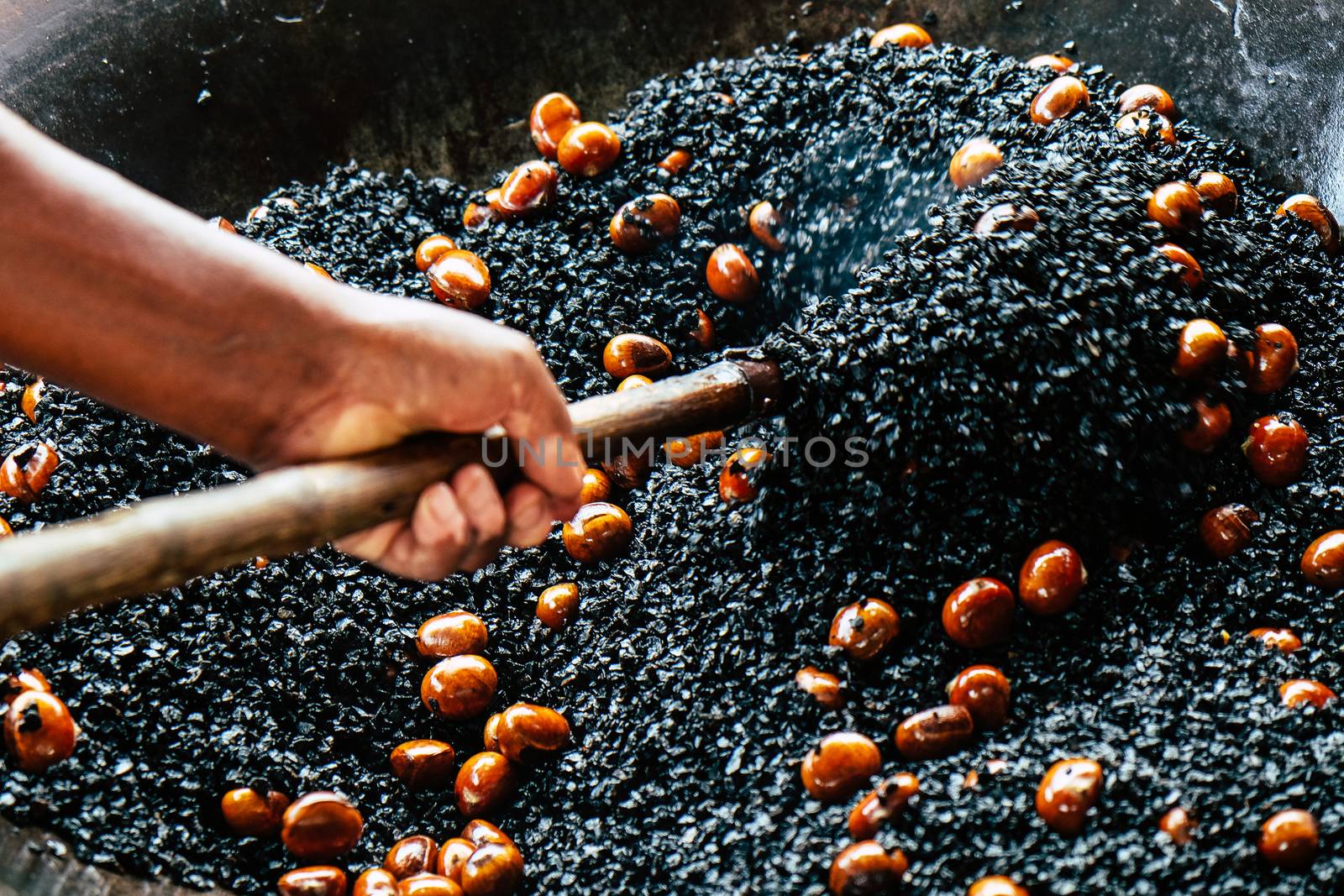 image of Chestnut roasting background