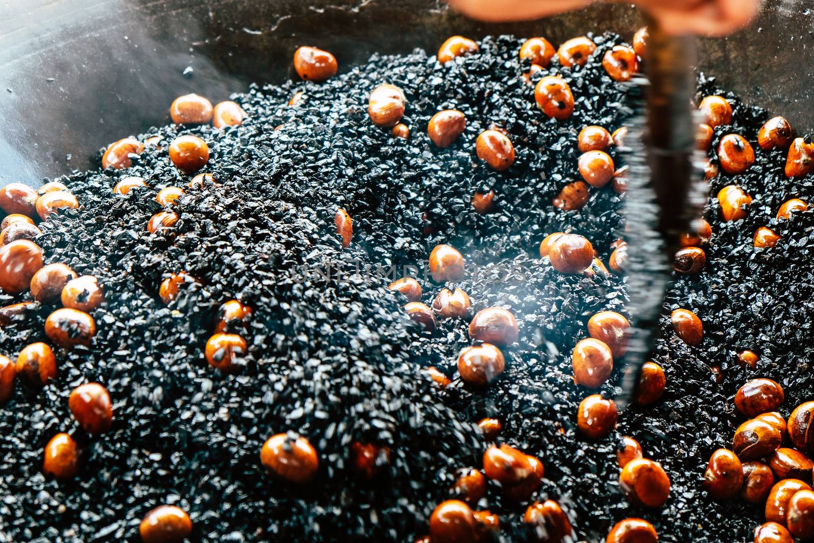 image of Chestnut roasting background