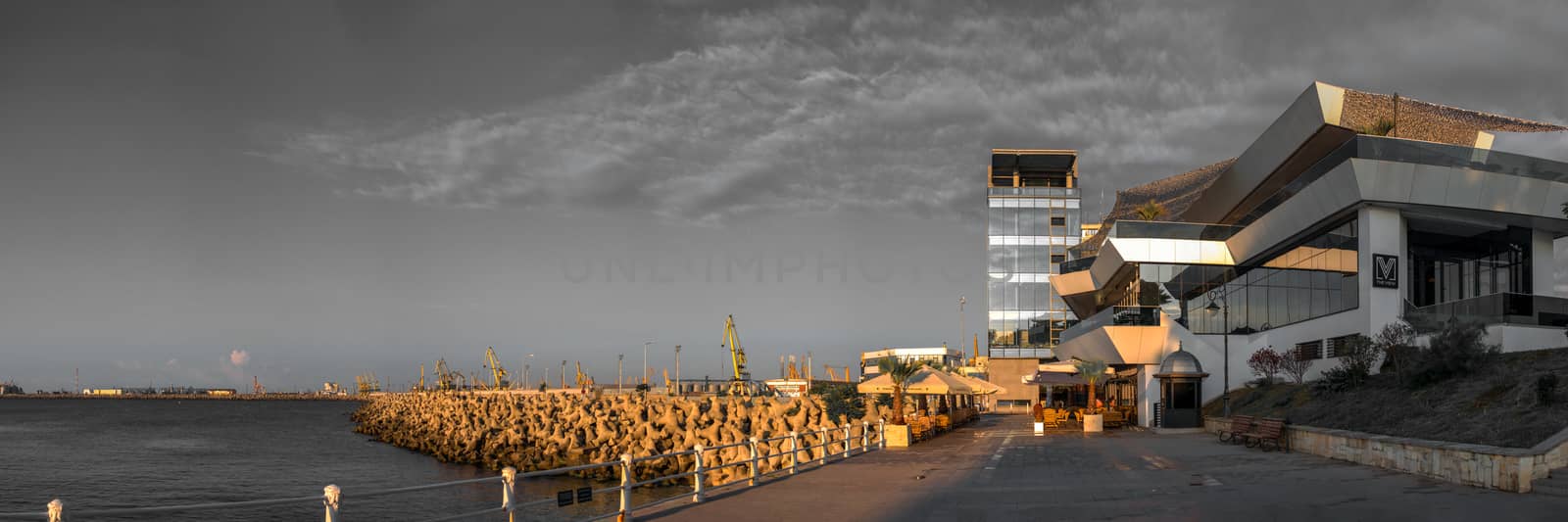 Embankment in the city of Constanta, Romania by Multipedia