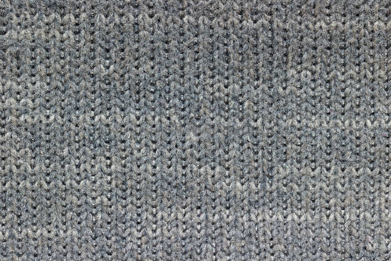 Texture of gray jacket fabric. Concept of clothes or fashion.