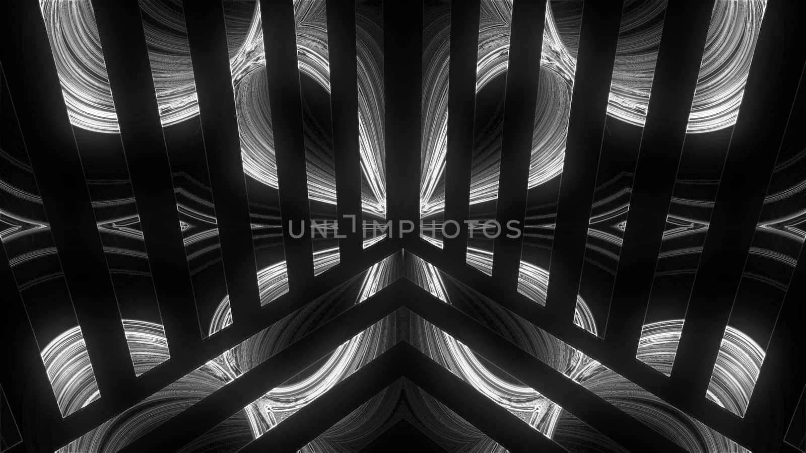 Lights show abstraction with glowing effect, 3d rendering computer generated background