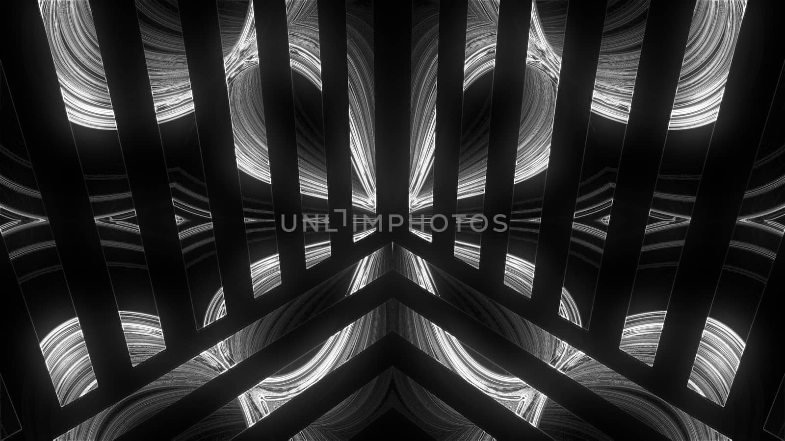 Lights show abstraction with glowing effect, 3d rendering computer generated background