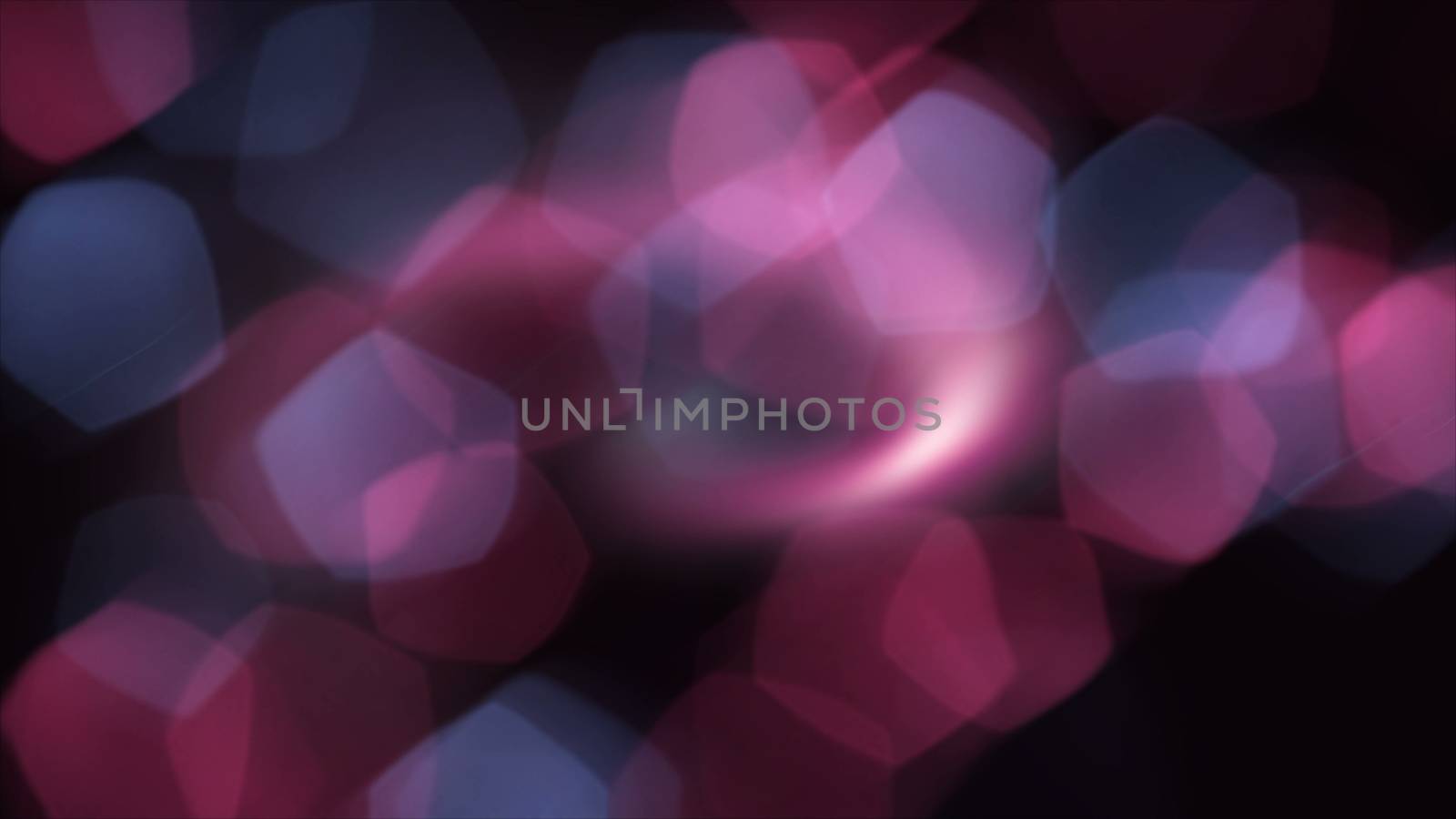 Blurred polygonal highlights - beautiful bokeh effect, dreamer view, 3d rendering background, computer generated backdrop