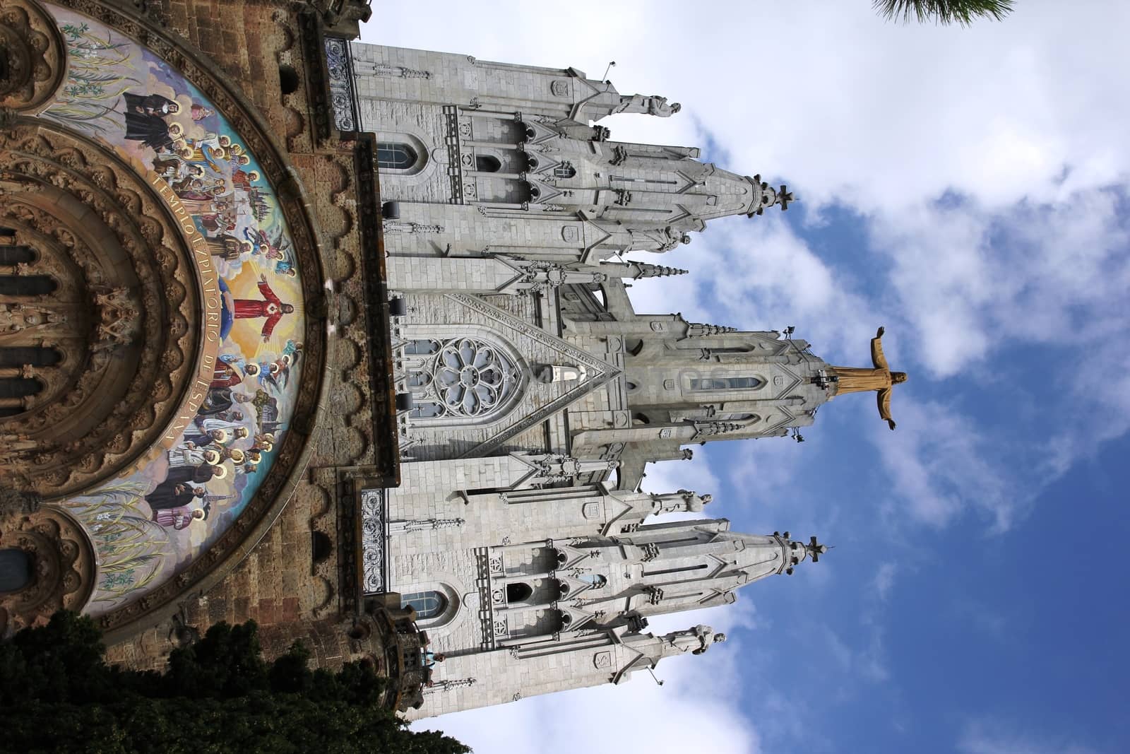 Temple of the Heart on mount Tibidabo. Barcelona. Catalonia. Spain.