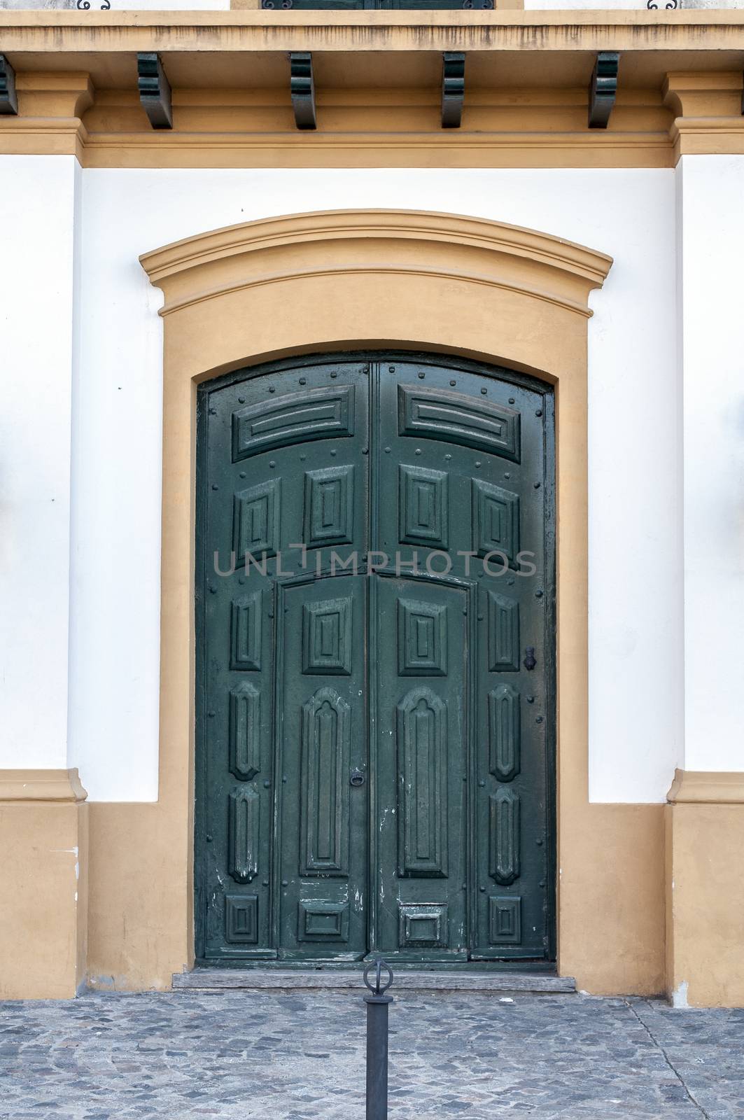 Stock image of a Spanish colonial door.