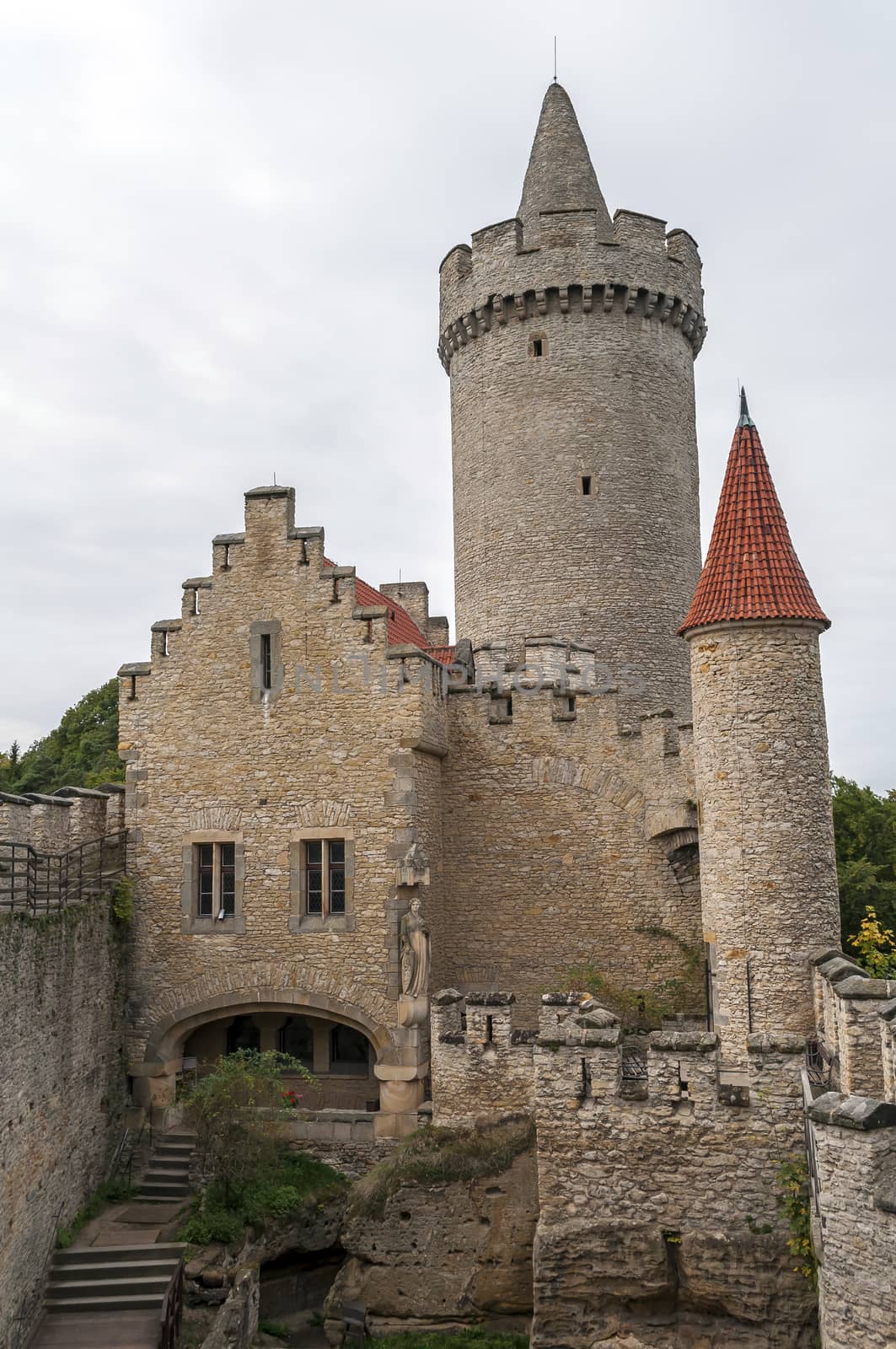 Medieval Kokorin castle in the Czech Republic.