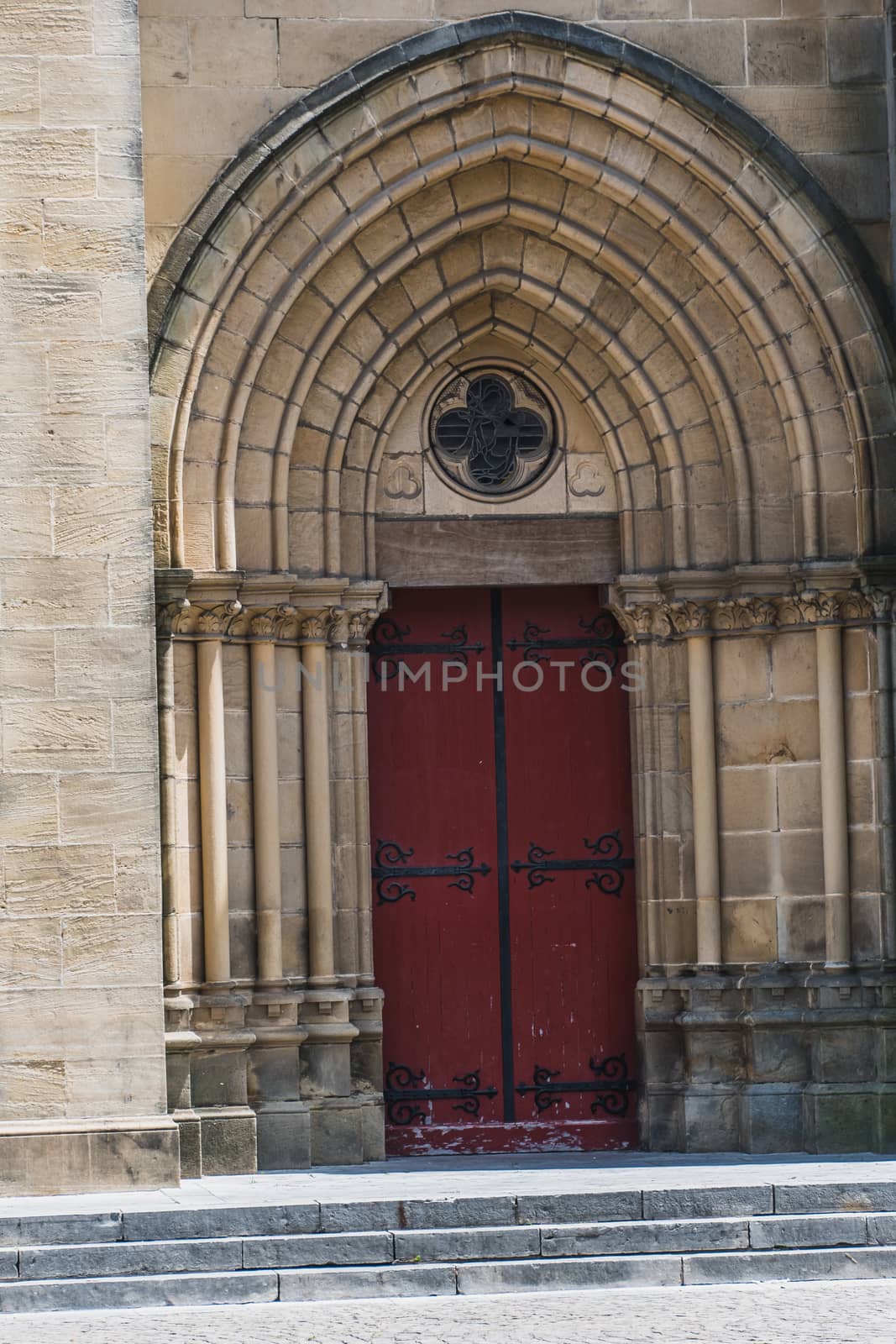 Saint-André neo-Gothic church in the center of Bayonne in France