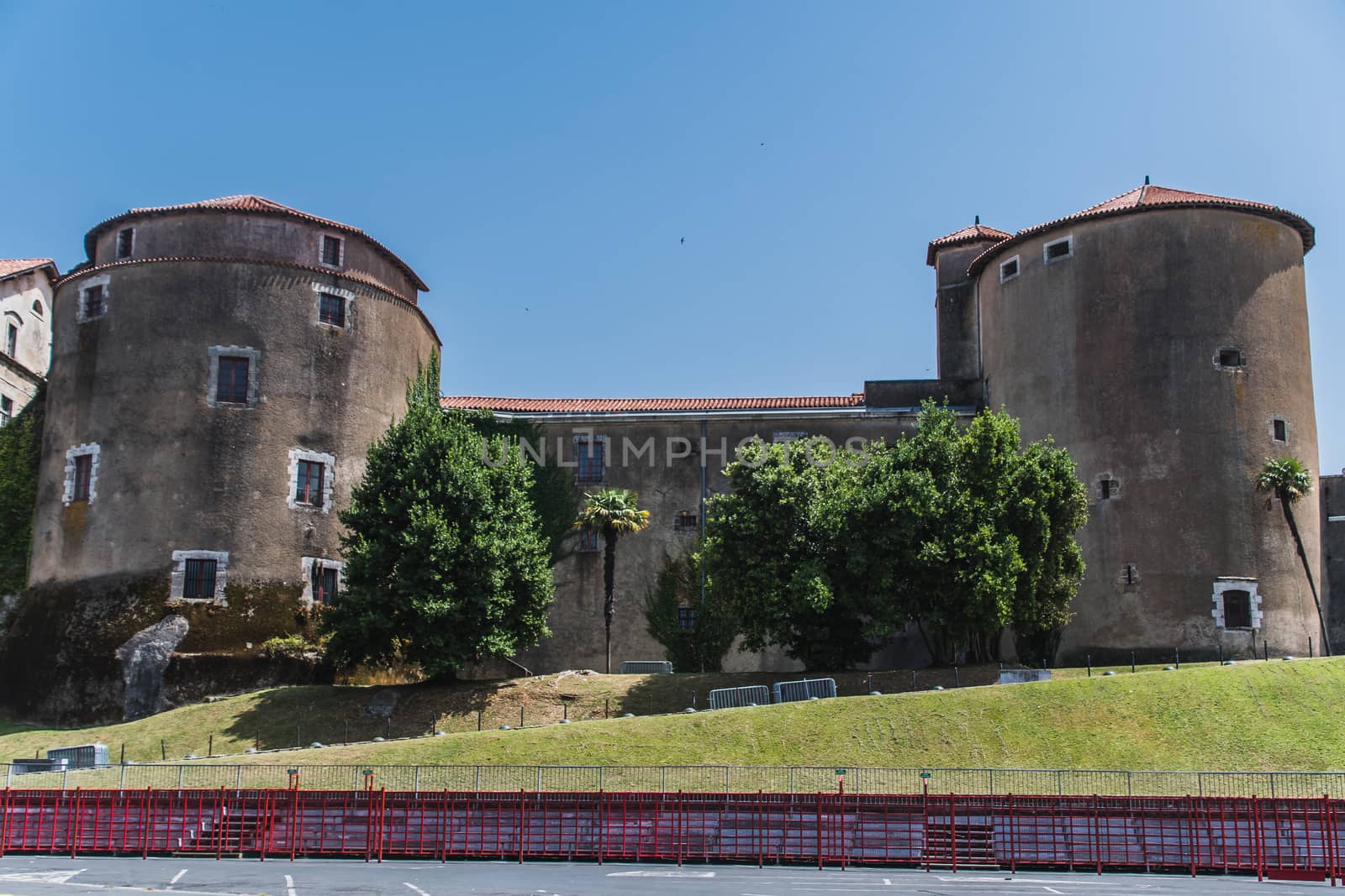 Château-Neuf in the city center of Bayonne in Nouvelle-Aquitaine in France