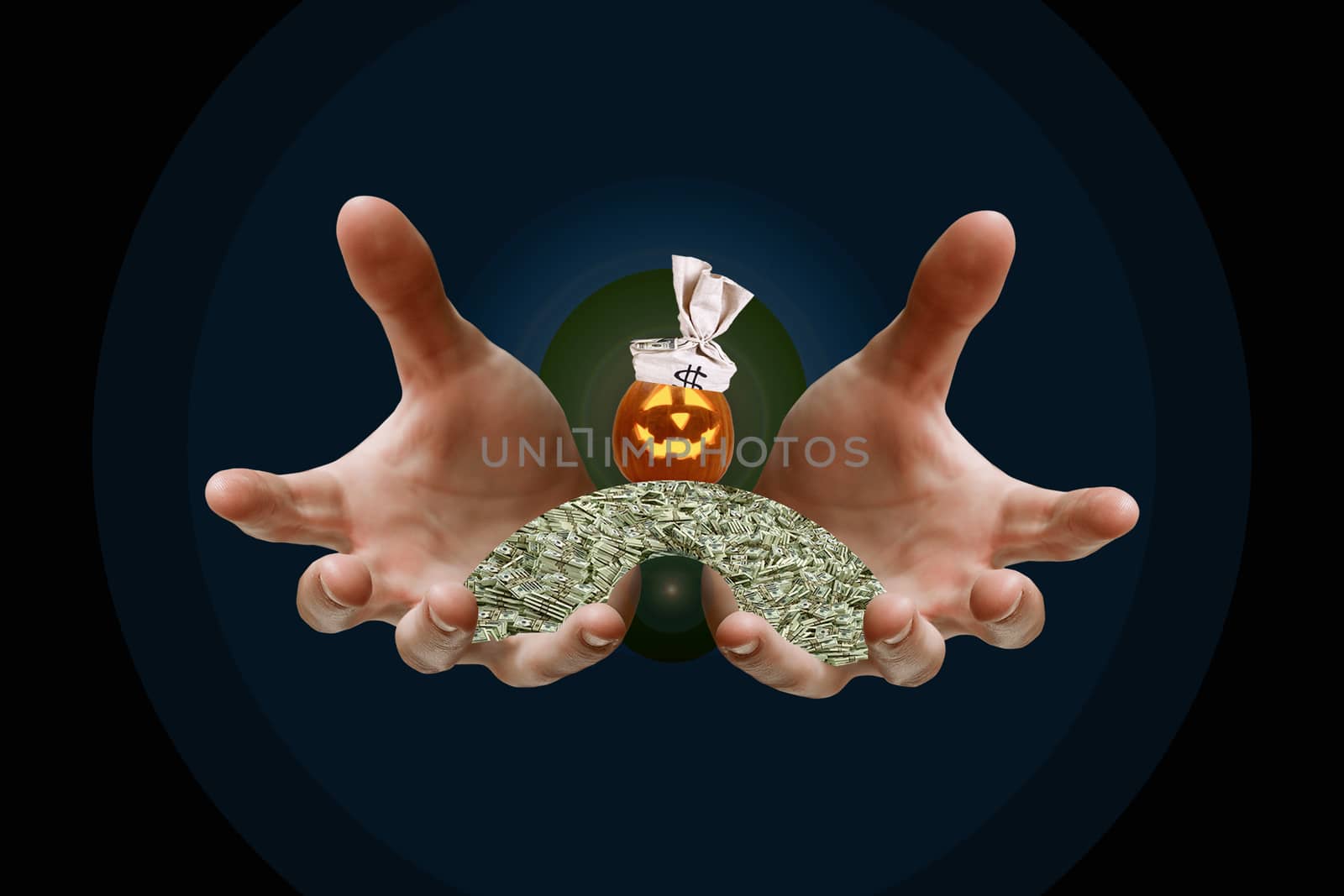 Fun and cash pumpkin, holiday Halloween by creativ000creativ