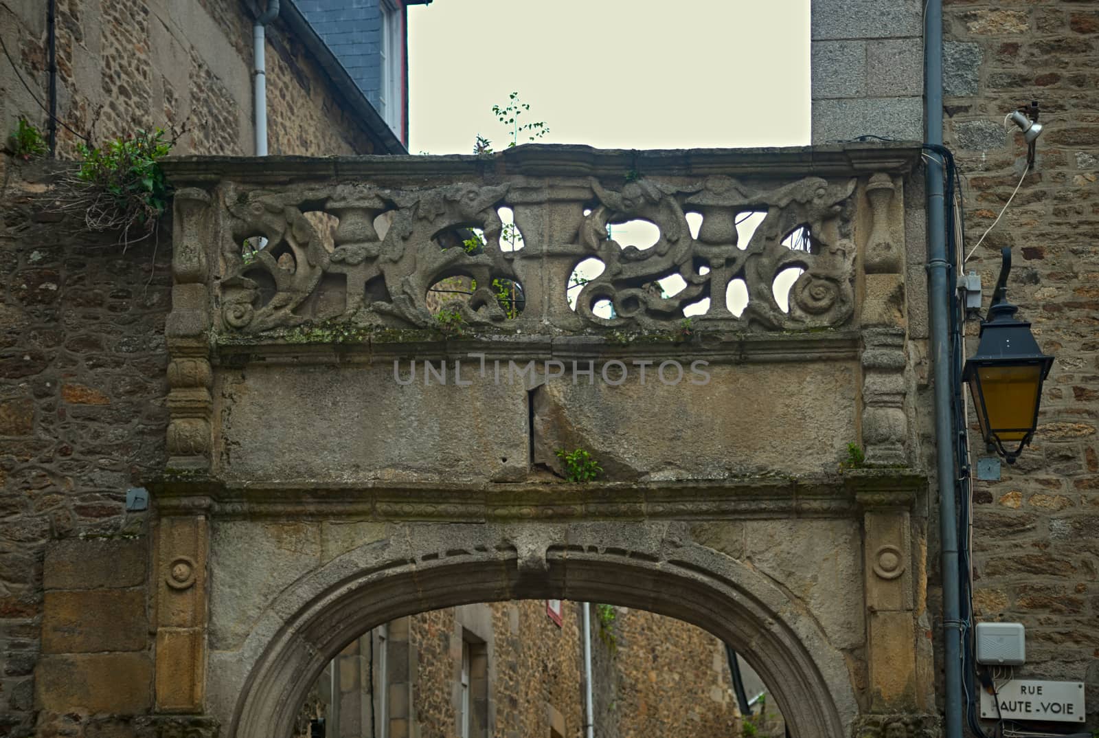 Stone archway on entrance into narrow street by sheriffkule