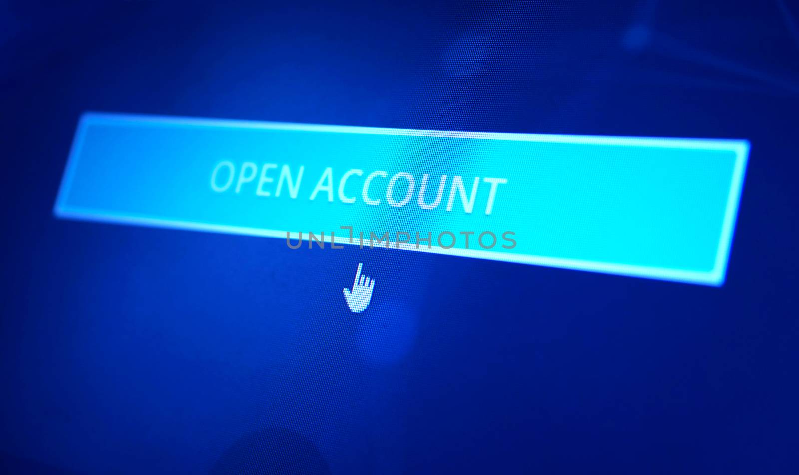 Close up of web Icon on LED screen