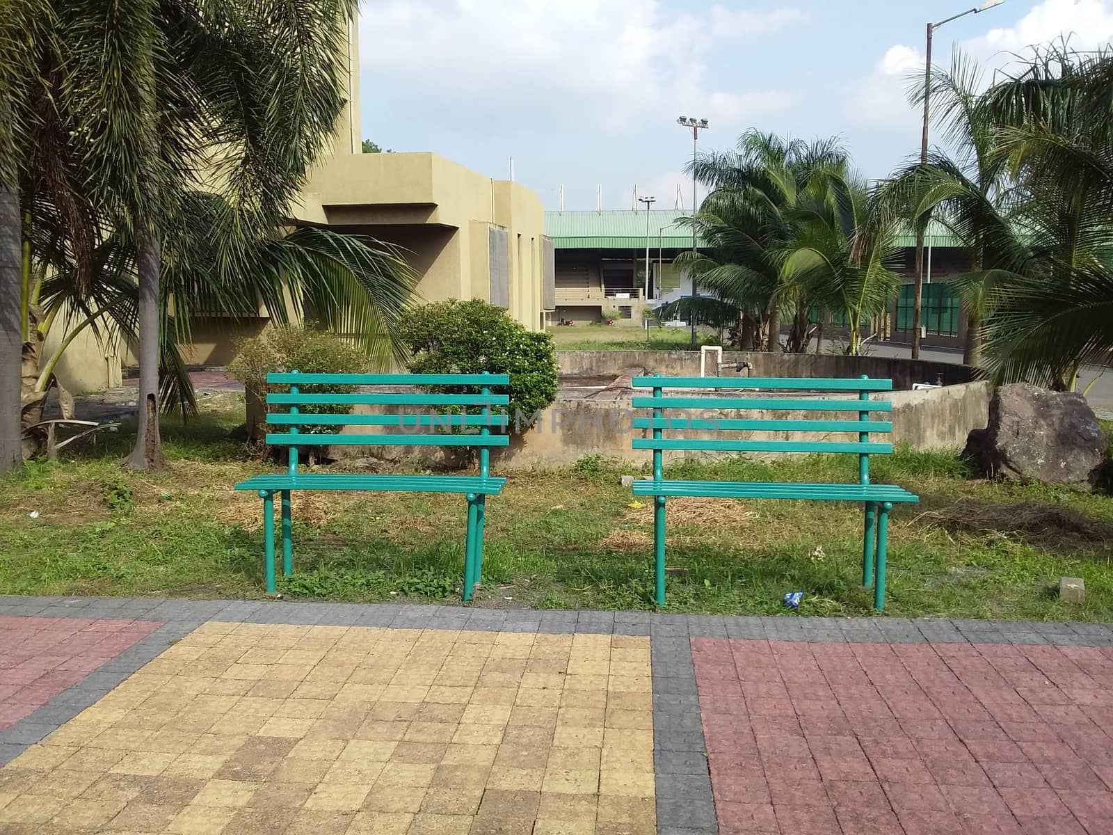 an outdoor park in the neighborhood