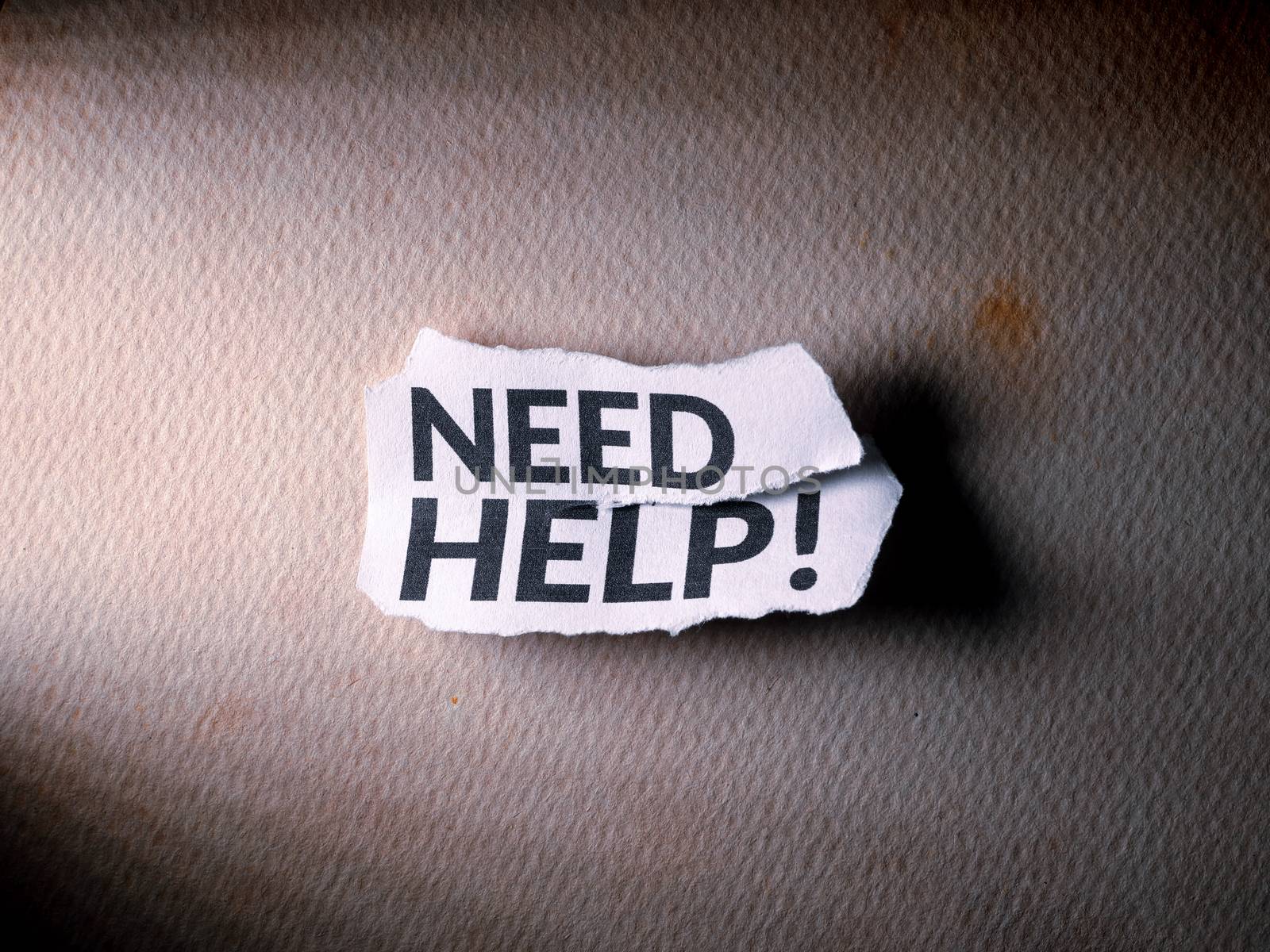 Close up shot of Need Help tag