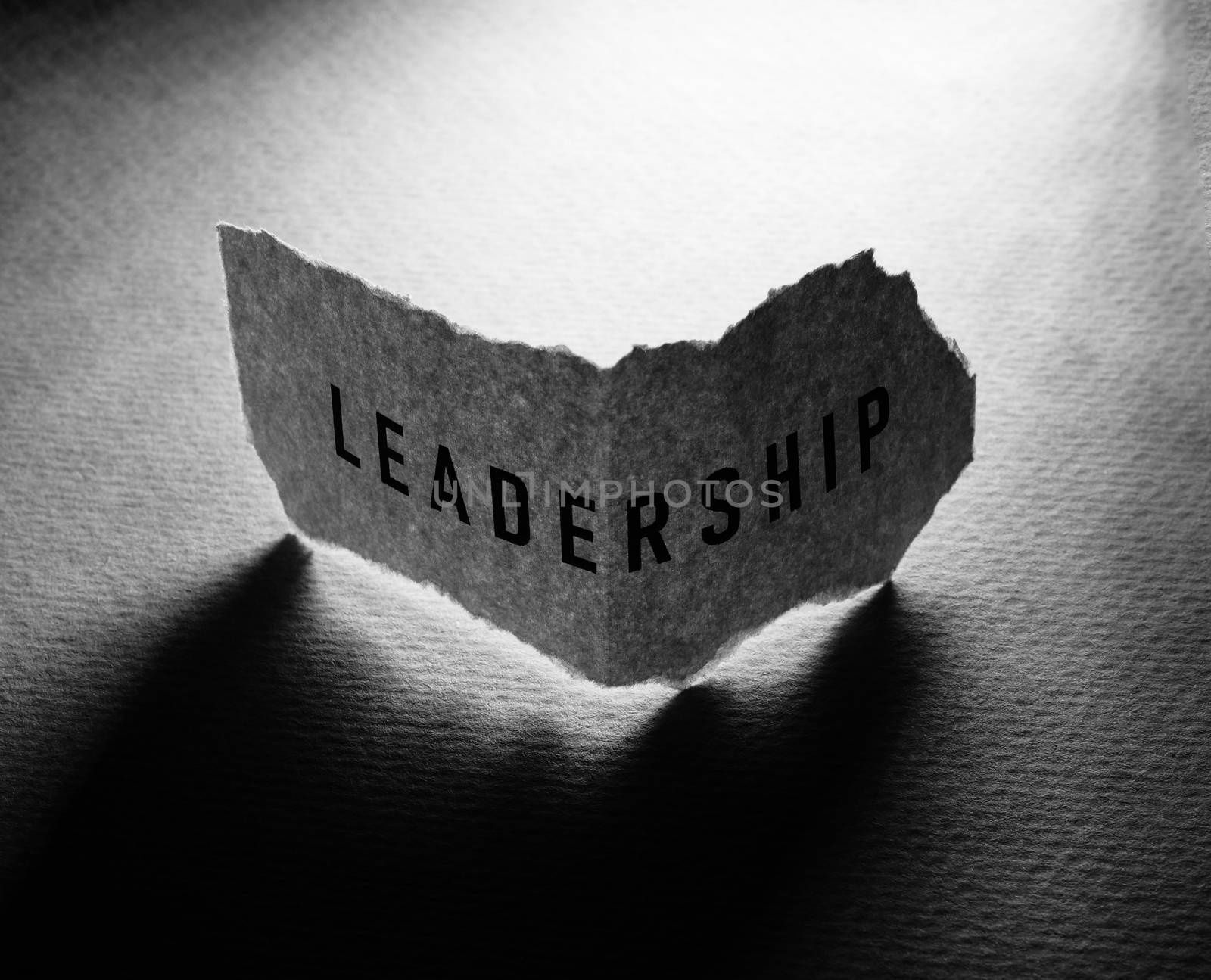 Leadership Word paper Tag by janaka