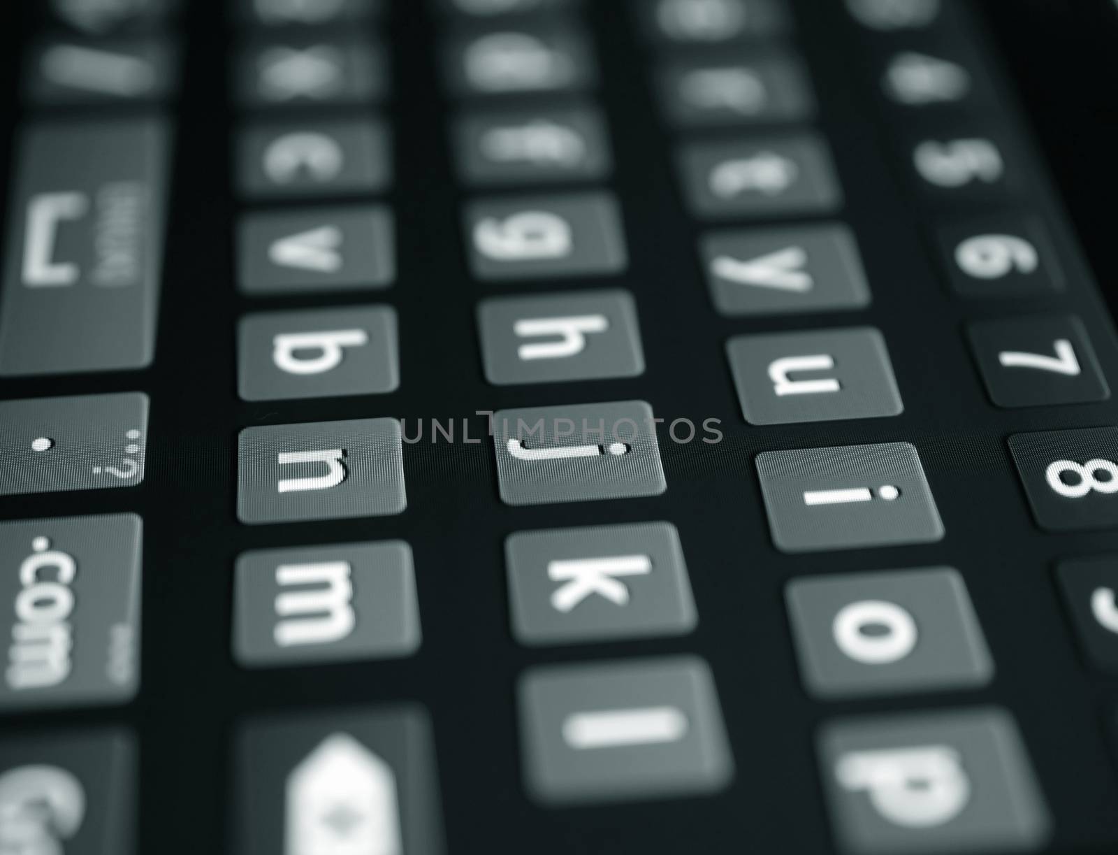 Digital Keyboard Close up by janaka
